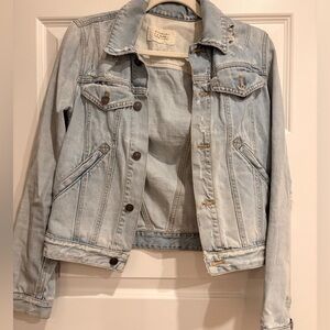 Givenchy distressed light Jean jacket
